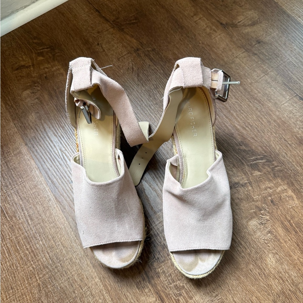 Pink Suede Women’s Marc Fisher Sandals